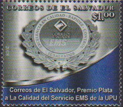 Colnect-5931-875-El-Salvador-Post-awarded-Silver-Award-for-EMS-Service.jpg