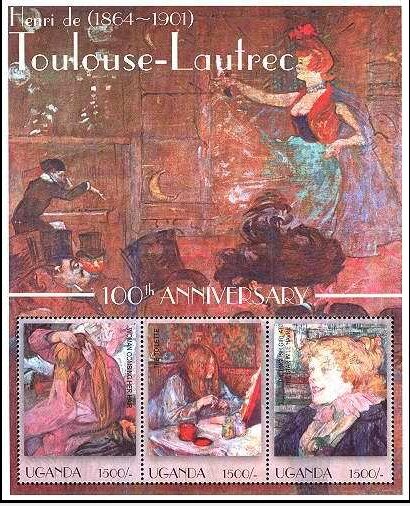 Colnect-6079-893-Henri-de-Toulouse-Lautrec-1864-1901--100th-Anniversary.jpg