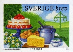 Colnect-535-107-Summer-gastronomy-strawberry-cake-potatoes-cheese-herrin.jpg