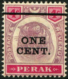 Colnect-4180-123-Tiger-Panthera-tigris-Surcharged-ONE-CENT.jpg