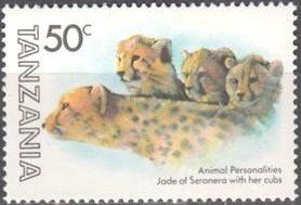 Colnect-1075-427-Cheetah-Acinonyx-jubatus---Jade-of-Seronera-with-Cubs.jpg