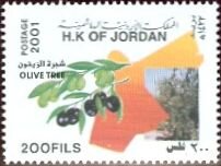 Colnect-5732-434-Olives-on-branch-tree-map-of-Jordan.jpg