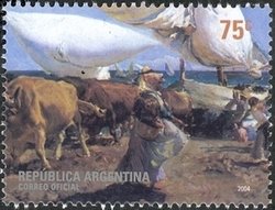 Colnect-1273-136-La-vuelta-de-la-pesca-by-J-Sorolla-y-Bastida-1863-1923.jpg