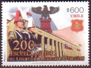 Colnect-3987-305-200-A-ntilde-os-Escuela-Militar-Bernardo-O--higgins.jpg