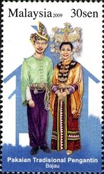 Colnect-403-557-Traditional-Wedding-Costumes--Bajau-People.jpg