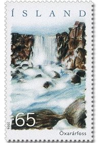 Colnect-1096-755-Waterfall-%C3%96xar%C3%A1rfoss.jpg