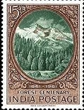 Colnect-470-534-Centenary-of-Scientific-Forestry---Forest-and-Himalayas.jpg