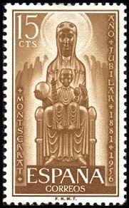 Colnect-474-276-Anniversary-of-the--Black-Virgin--of-Montserrat.jpg