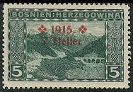 Colnect-558-701-Neretva-with-the-mountain-Prenj-overprinted.jpg