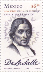 Colnect-316-651-100-years-of-Lasallian-presence-in-Mexico.jpg