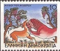 Colnect-510-629-Aesop--s-Fables---The-Stag-and-the-Lion.jpg