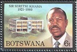 Colnect-1754-721-Seretse-Khama-1921-1980-and-Buildings.jpg