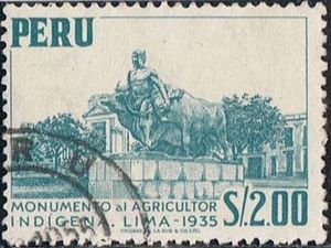 Colnect-1255-907-MonunentAborigine-Agri-Lima.jpg