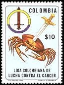 Colnect-3508-074-Emblem-of-the-colombian-league-sword-through-crab.jpg