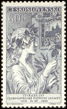 Colnect-448-499-First-Czechoslovak-Stamps-40th-Anniversary.jpg