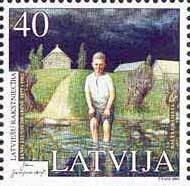 Colnect-192-095-Latvian-LiteratureJanis-Jaunsudrabinsh.jpg