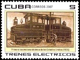 Colnect-1631-887-First-American-electric-locomotive.jpg