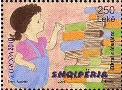 Colnect-1540-537-Girl-stack-of-books.jpg