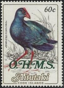 Colnect-3873-087-Purple-Swamphen-Porphyrio-porphyrio-overprinted-OHMS.jpg