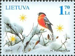 Colnect-195-960-Eurasian-Bullfinch-Pyrrhula-pyrrhula-in-Winter-Landscape-.jpg