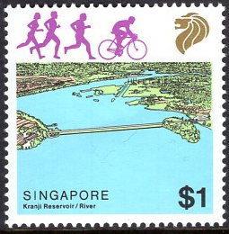 Colnect-5053-595-Kranji-Reservoir-athletes-and-cyclist.jpg