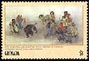 Colnect-4634-929-Rite-of-bear-killing-by-unknown-artist.jpg