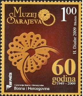 Colnect-1284-941-60-years-Museum-of-Sarajevo-1949-2009.jpg