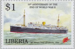 Colnect-4244-708-MV-Abosso-sunk-of-Liberia-1942.jpg