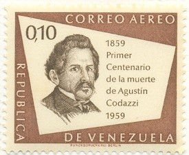 Colnect-342-501-Centenary-of-the-death-of-Agustin-Codazzi.jpg