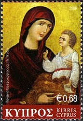 Colnect-628-717-Virgin-holding-Christ-child-Church-of-Panagia-Katholiki.jpg