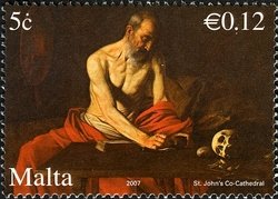 Colnect-657-697-Caravaggio--St-Jerome-.jpg