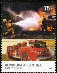 Colnect-1293-892-Fire-fighters-in-action.jpg