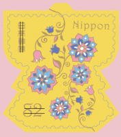 Colnect-3816-956-Flower-Pattern-Karahana-on-Robe-shaped-Stamp.jpg