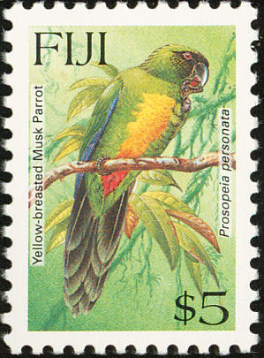 Colnect-1505-778-Sulphur-breasted-Musk-Parrot-Prosopeia-personata.jpg