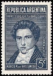 Colnect-787-149-Death-Centenary-of-Marco-M-de-Avellaneda-1813-1841.jpg