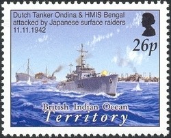 Colnect-1425-804-Dutch-Tanker-Ondina--amp--HMIS-Bengal-attacked-by-Japanese-surfa.jpg