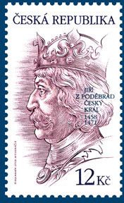 Colnect-353-511-Ji%C5%99-iacute--z-Pod%C4%9Bbrad---550-years-since-Election-as-Czech-King.jpg