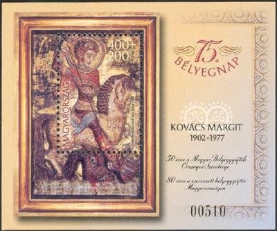 Colnect-611-893-75th-Stamp-Day---St-George-by-Margit-Kov%C3%A1cs.jpg