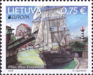 Colnect-5084-307-Europa-2018--Pilies-Bridge-Klaipeda.jpg