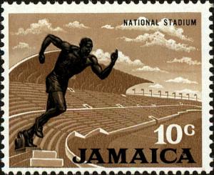 Colnect-4398-367-National-Stadium-and-statue-of-runner.jpg