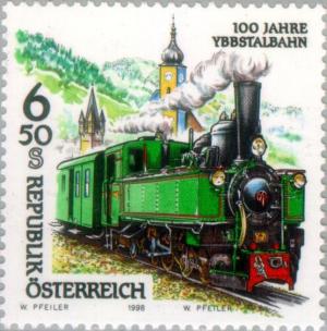 Colnect-137-732-Ybbstal-Railway-100th-anniversary.jpg