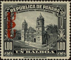 Colnect-3674-882-Cathedral-in-Panama-overprint.jpg