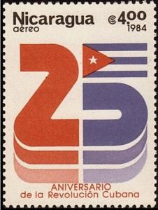 Colnect-2082-644-25-and-the-Cuban-Flag.jpg