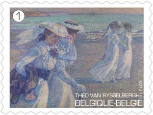 Colnect-1537-097-Th-eacute-o-van-Rysselberghe-The-walk-1901.jpg