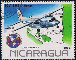 Colnect-1907-975-Monoplane-and-Nicaraguan-air-network.jpg