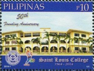 Colnect-2831-996-Saint-Louis-College-San-Fernando-La-Union---50th-Annivers.jpg