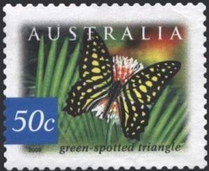 Colnect-4400-199-Green-spotted-Triangle-Graphium-agamemnon-ligatum.jpg