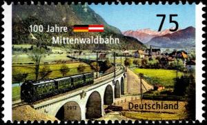 Colnect-5191-572-100-year-Mittenwald-Railway.jpg