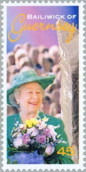 Colnect-126-663-Queen-Elizabeth-at-Millenium-Stone-L--Ancresse.jpg