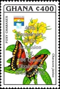 Colnect-5993-191-Two-tailed-Pasha-Charaxes-jasius---overprinted.jpg